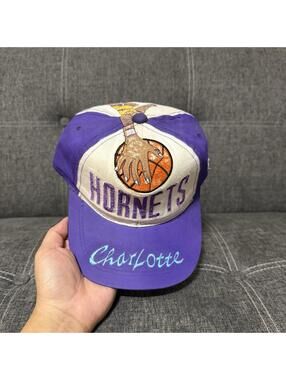 Vintage Charlotte Hornets Slam Dunk Snapback Hat Men’s